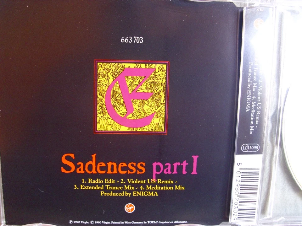 Enigma- Sadeness Part I- 4-Track-MCD - Bild 2 von 2