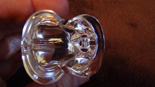 Vintage Steuben Signed Crystal Elephant Figurine Paper Weight 3 1/4 Inch NICE J - Picture 4 of 5