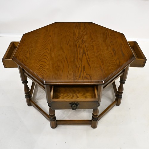 Old Charm Large Octagonal Coffee Table With 4 Drawers 84cm FREE UK Delivery* - Picture 11 of 19