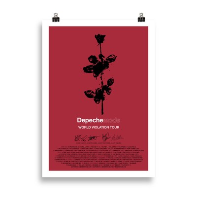 Depeche Mode 1990 Tour Poster