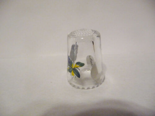 THIMBLE DIPINTO A MANO CRISTALLO ULLMANNGLASS MORNING GLORY - Foto 2 di 6