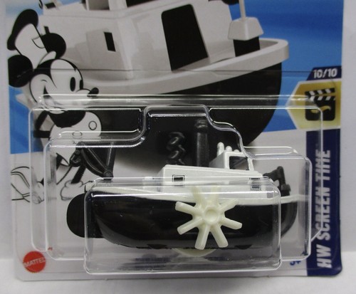 Hot Wheels 2025 * Estuche J * Barco de vapor Disney Mickey Mouse HW tiempo de pantalla 10/10 - Imagen 2 de 2