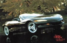 Postcard Corvette Sports Car Stingray III Styling Conception 'Vette Dreams