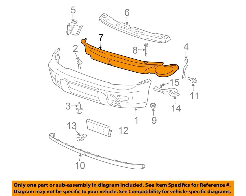 Used Front Bumper Assembly Front fits: 2005 Gmc Envoy xl Front Grade B Foto 3 de 4