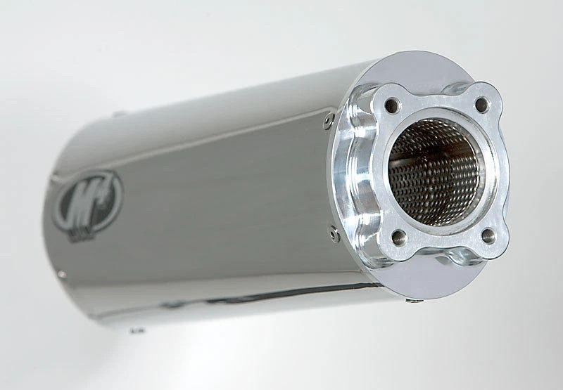 抛光双螺栓排气消声器 M4 SU9632 适用于 03-08 铃木 SV1000 — 第 2/4 张图片