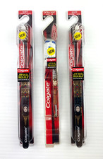  3 PK STAR WARS Colgate Toothbrush 1998 R2-D2 and Queen Amidala -Episode One