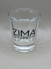 Vintage ZIMA CLEARMALT Shot Glass Barware Collectible 