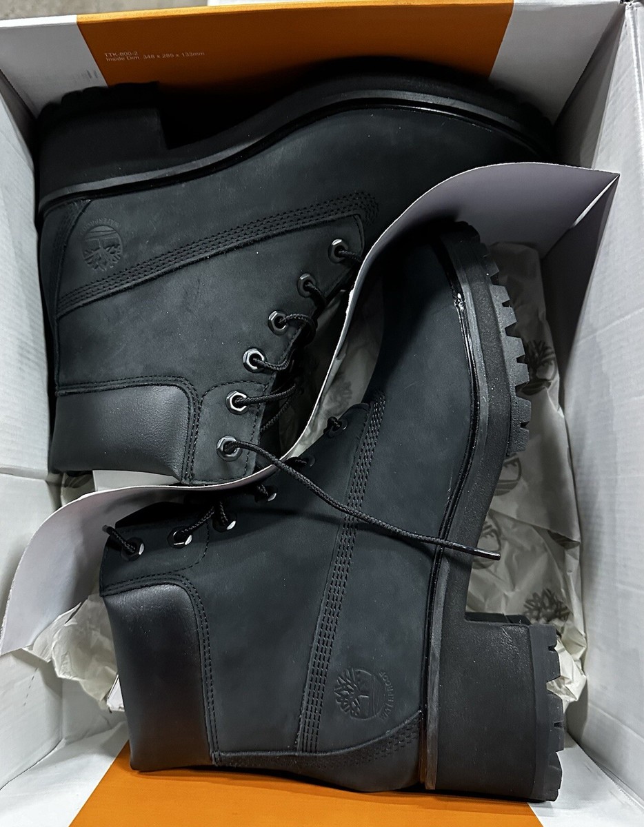 Timberland Kinsley 6 Inch WATERPROOF Boots Black Nubuck