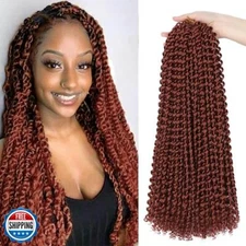 Passion Twist Hair 18 Inch, Passion Twist Crochet Hair Water Wave Crochet Hai