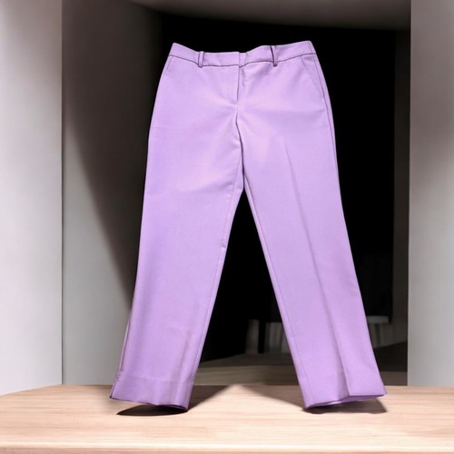 Talbots Hampshire Lilac Polyester Blend Ankle Pants Womens Size 10 Petite NWT