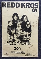 1984 Flyer Redd Kross Crawdaddys The Music Machine LA Punk Glam Handbill