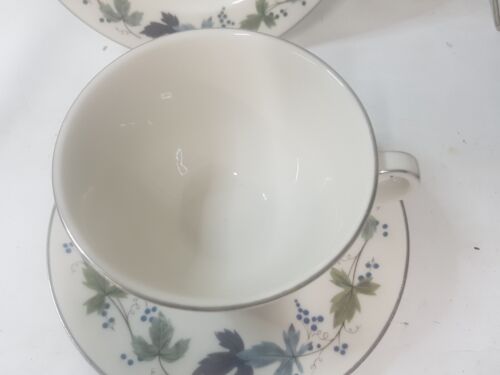 Royal Doulton Borgoña 6 x Taza de té/Platillo/Plato-Azúcar Cuenco 19 piezas - Imagen 4 de 6