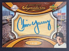 2007 Sweet Spot Signatures Bat Barrel Blue Ink Chris Young (#13/32) (FREE S/H)