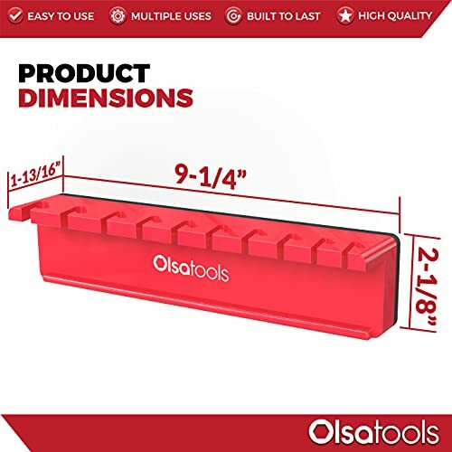 Magnetischer Schraubenschlüssel Organizer Halter passt SAE 3/8" bis 15/16" metrisch 10 mm bis 19 mm - Bild 4 von 7