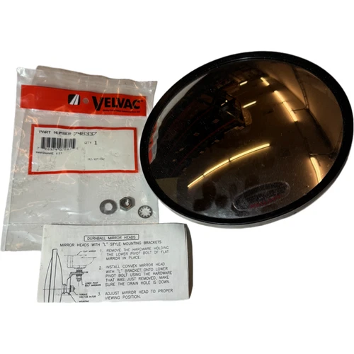 Velvac Convex 8.50" Stainless Steel Door Mirror 708440-5
