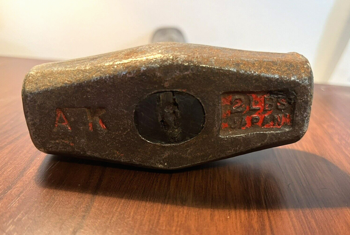 Vintage~AK~Made In Japan~2 lb. Double Face Sledge Hammer~Wood Handle~Collectible