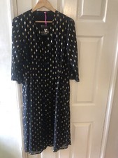 Black Gold Print Dress 14