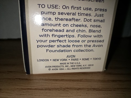 Lot of 2 Avon Pure Care Sensitive Skin Foundation CREAMY BEIGE 1 oz NOS 1994 - Picture 6 of 8