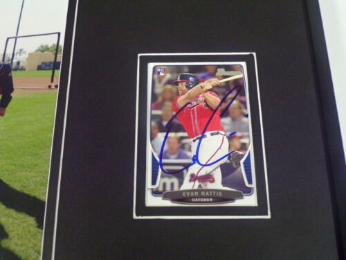 Evan Gattis Signed Framed 11x17 Photo Display Braves w/ Darth Vader - Picture 2 of 2