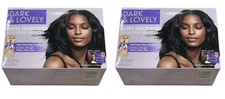 2X SoftSheen Carson Dark & Lovely No-Lye Silkening Relaxer Kit REGULAR