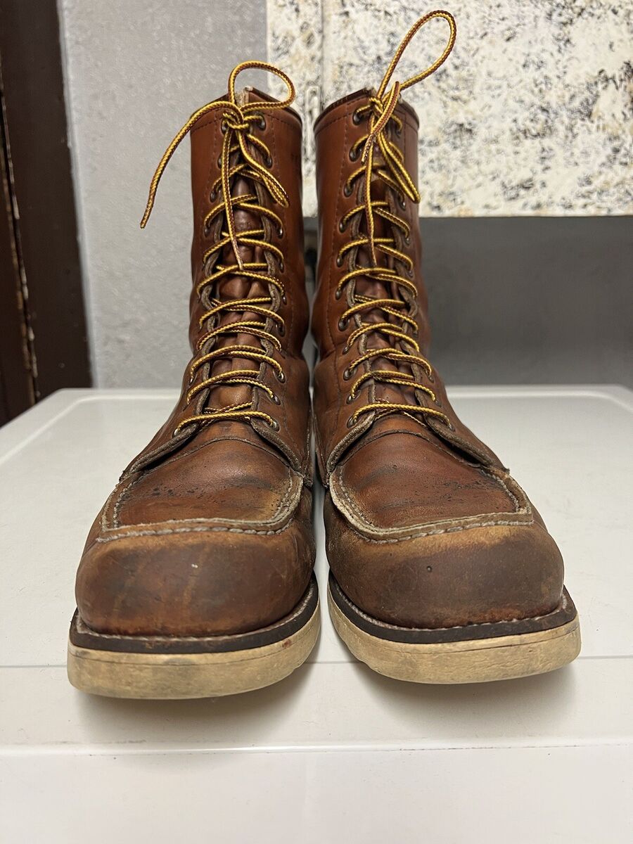 Vtg 70s-80s Moc toe Redwing boots Iconic #877, size 13Bbut fits like 11.5-12 D Vtg 70s-80s Moc toe Redwing boots Iconic #877, size 13Bbut fits like 11.5-12 D