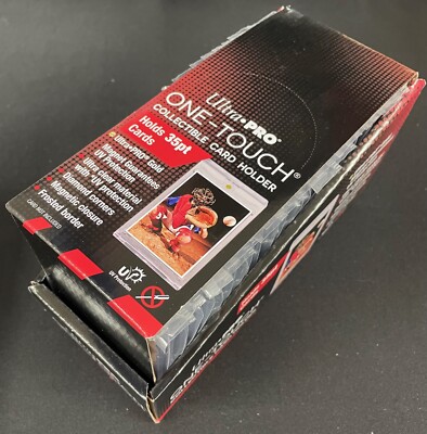 Box Lot of (25) ~ Ultra Pro 1 One Touch Magnetic Card Holders ~ 35pt
