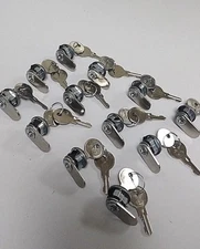 Cabinet and Cupboard Quarter Turn Security Latch Lock w/ 2 Keys (LOT of 12)