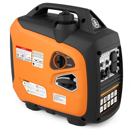 Outdoor 2500W Generator Portable Inverter Generator Quiet Gasoline Powered