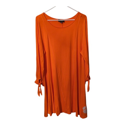 Gameday Couture- Clemson Tiger Paw Orange COTTON KNIT FAN DRESS- Size XL