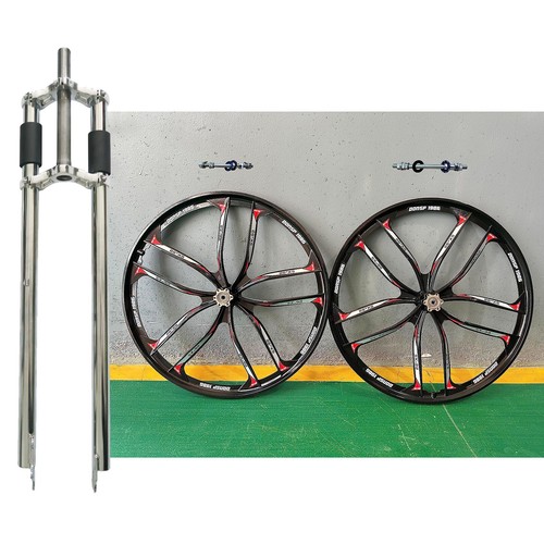 26'' 10 Spokes Rim set 100*135mm w/ Freewheel & 26" Fork Threaded/Threadless - Picture 11 of 103