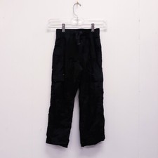 Toughskins Boys Black Casual Pants M 5/6 elastics Waist Pocket