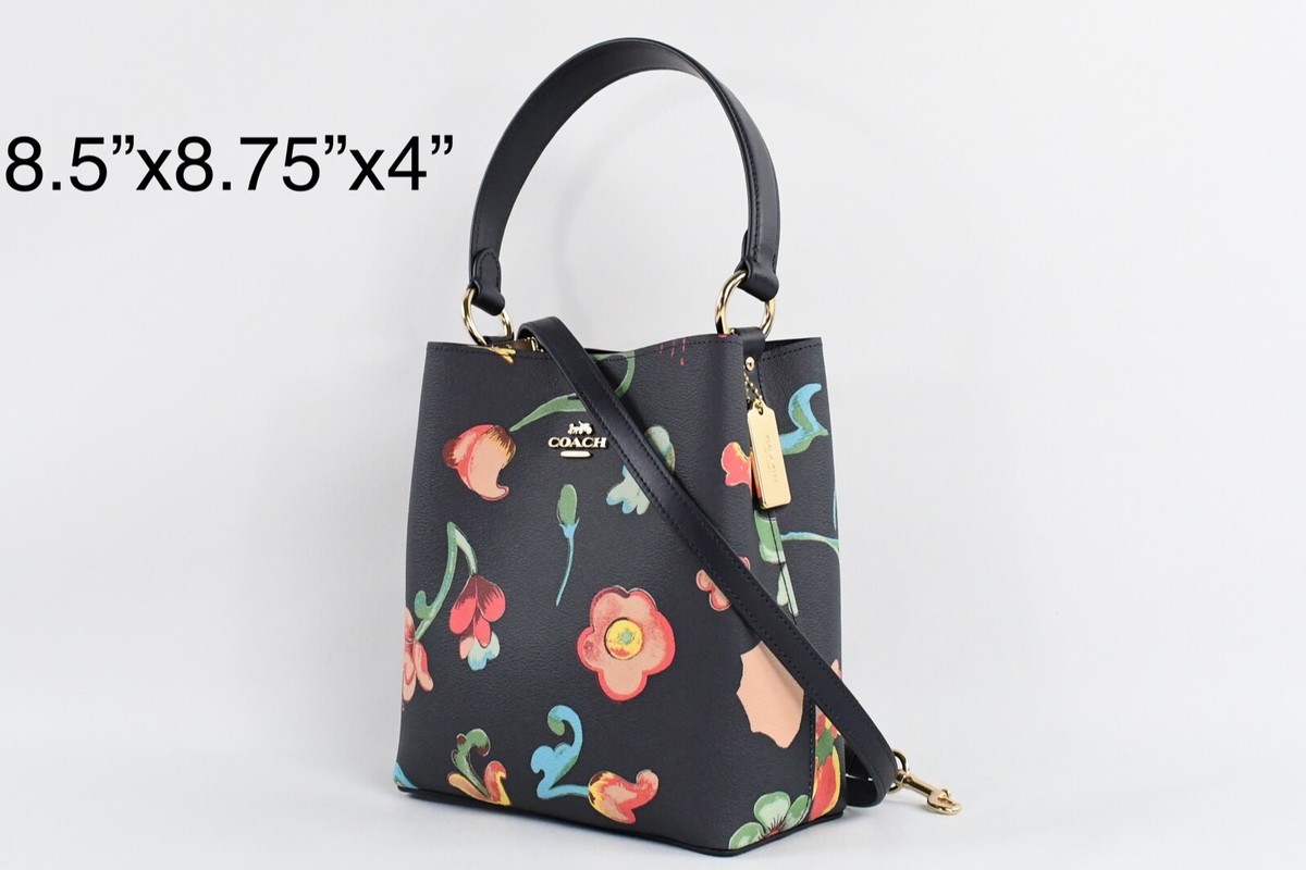 ショルダーバッグ・ポシェット Coach C8611 Small Town Bucket Bag Dreamy Land Floral Print Coach Small Town Bucket Bag With Dreamy Land Floral Print