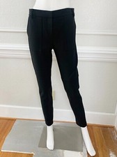 Tibi Anson Black Cargo Pants Skinny Slim Mid Rise Size 8