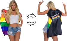 Certified Pride 27" Reversible Cape Fancy Dress Up Halloween Costume Accessory