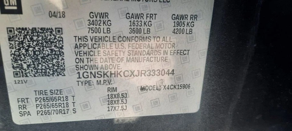 Chasis ECM memoria debajo del asiento trasero compatible con 15-20 SUBURBAN 1500 4247797 Foto 2 de 4