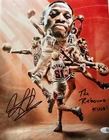 Dennis Rodman Signed Photo 11x14 METALLIC Pistons Bulls Worm Autograph HOF JSA