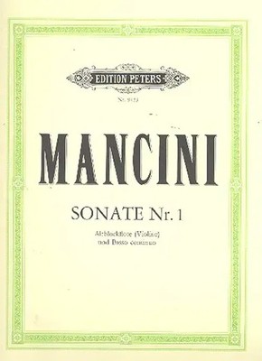 Sonata No.1 in D minor | Francesco Mancini | Buch | Edition Peters