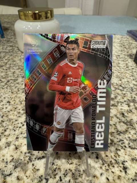 Topps 2021-22 Stadium Club Chrome UCL Cristiano Ronaldo Reel Time #RT-CR