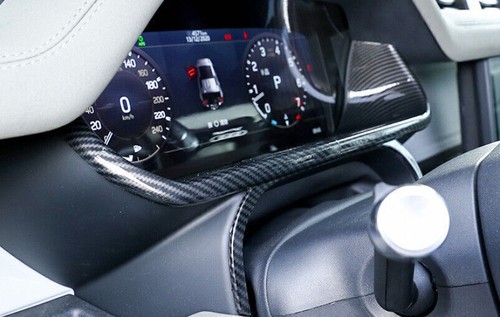 2020-2023 Carbon Fiber Fit For Defender 110 Dashboard Frame Decor Cover Trim 2pc - Picture 2 of 9
