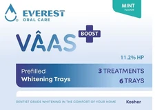 VAAS - Prefilled Gel Teeth Whitening Trays (6 Trays = 1  BOOST Treatment) KOSHER