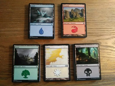 Magic the Gathering MTG 25, 50, 100 or 250 Basic Land Card Packs