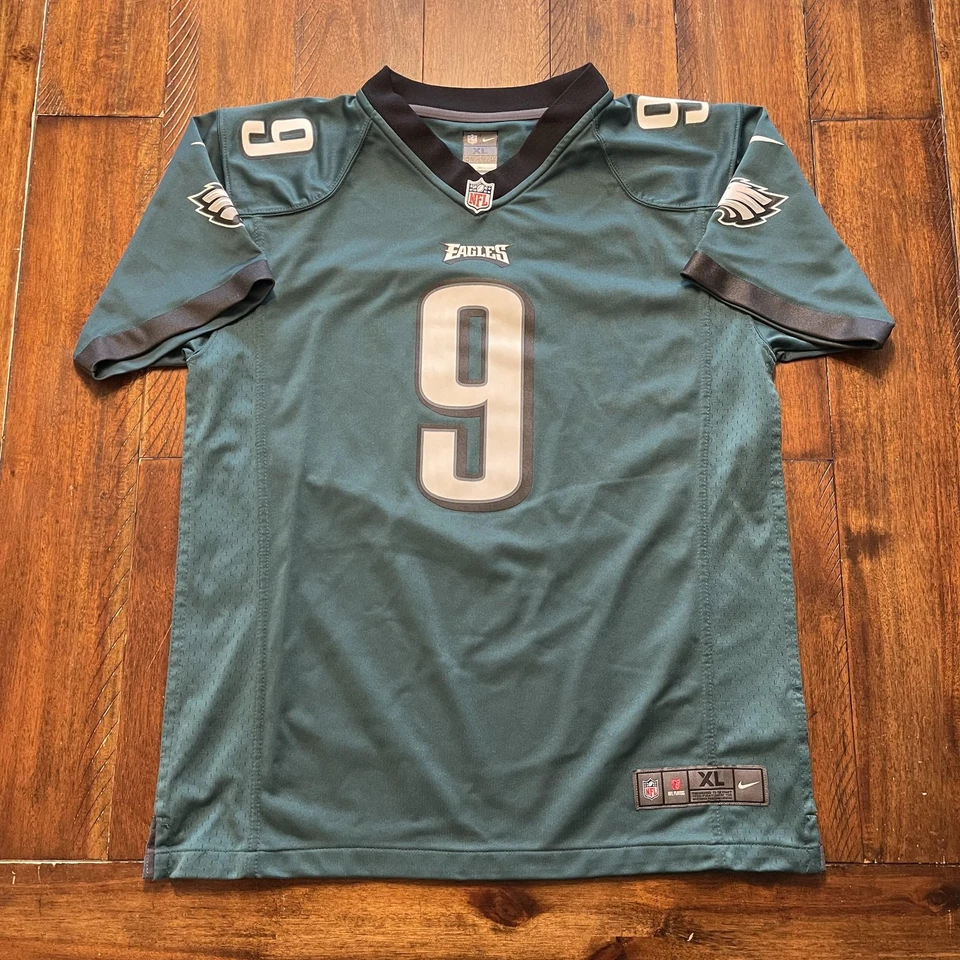 Camiseta deportiva Philadelphia Eagles para hombre XL verde Nick Foles 9 NFL fútbol Nike Foto 2 de 4