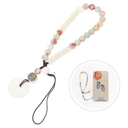 Cedony Friedensschnalle Steinperlenschützer Lanyard Telefon Charme - 第 6/12 張圖片