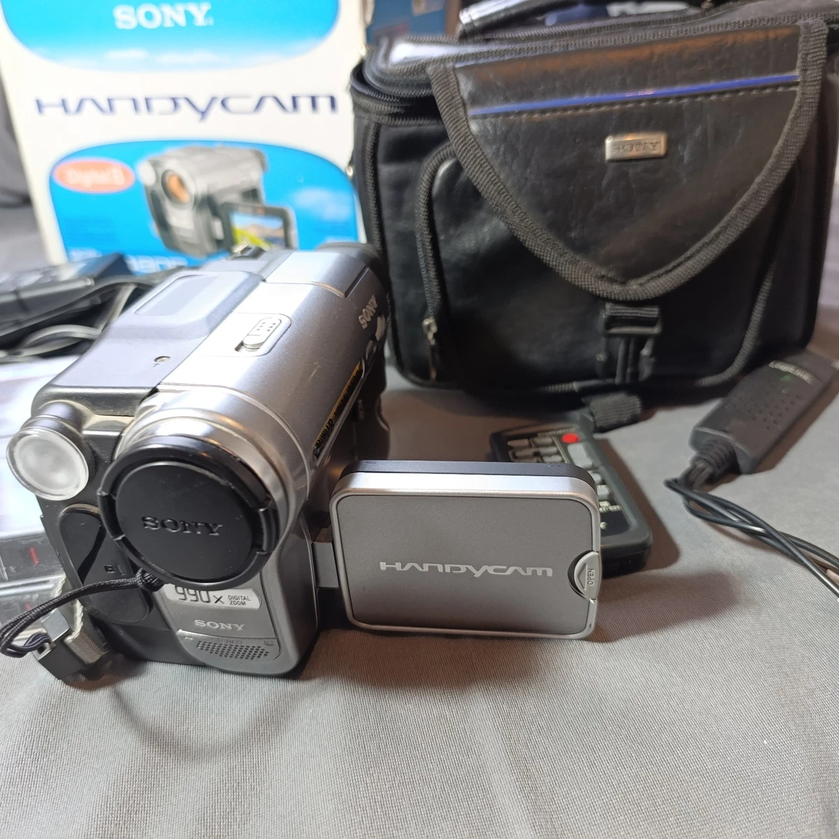 Videocámara Sony Handycam DCR-TRV480E Digital8 Hi8 Video8 paquete en caja - PROBADA