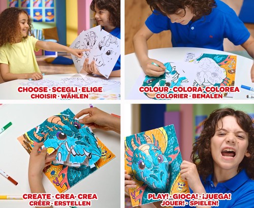 CRAYOLA POPS - Set Attività 3D per Colorare e Creare disegni in 3D A BCGX - Foto 2 di 4