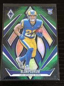 2024 Panini Phoenix - Rookies Blake Corum #158 Green Fade 10/199 (RC)
