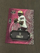 2023 Wild Card 7 Card Studs Clubs Right Pink Silver Sparkle Foil /4 TJ FINLEY