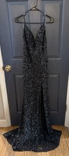 Sherri Hill Beaded Formal Gown Size 6 with Train