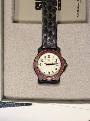 Swiss Army Brand Adventure Team Marlboro Quartz White Dial Date Black Case