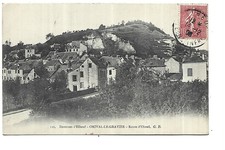 ORIVAL Le Gravier Route d Oissel Postcard 1900s France 1pc Black White